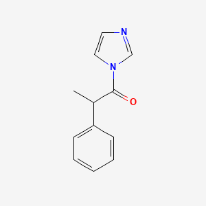 molecular formula C12H12N2O B12937781 1-(1H-Imidazol-1-yl)-2-phenylpropan-1-one CAS No. 95826-99-6