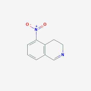 molecular formula C9H8N2O2 B12937799 5-Nitro-3,4-dihydroisoquinoline 