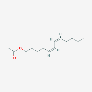molecular formula C14H24O2 B12937838 5Z,7Z-Dodecadienyl acetate 
