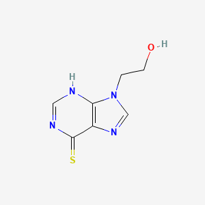 molecular formula C7H8N4OS B12937899 9-(2-Hydroxyethyl)-3H-purine-6(9H)-thione CAS No. 1670-68-4