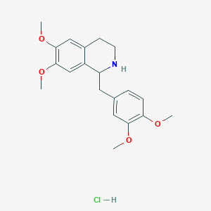 molecular formula C20H26ClNO4 B129379 1-(3,4-Dimethoxybenzyl)-6,7-dimethoxy-1,2,3,4-tetrahydroisoquinoline hydrochloride CAS No. 6429-04-5