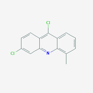 molecular formula C14H9Cl2N B12937901 3,9-Dichloro-5-methylacridine CAS No. 88914-96-9