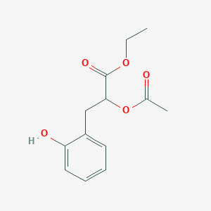 molecular formula C13H16O5 B12937939 Ethyl (R)-2-acetoxy-3-(2-hydroxyphenyl)propanoate 