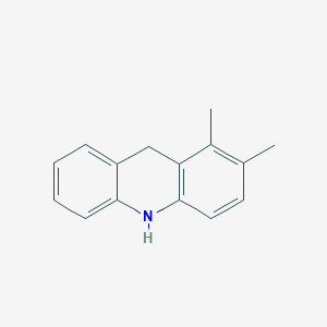 molecular formula C15H15N B12937947 1,2-Dimethyl-9,10-dihydroacridine CAS No. 33478-89-6