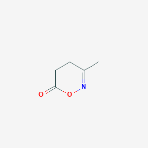 molecular formula C5H7NO2 B12937954 6H-1,2-Oxazin-6-one, 4,5-dihydro-3-methyl- CAS No. 61776-56-5