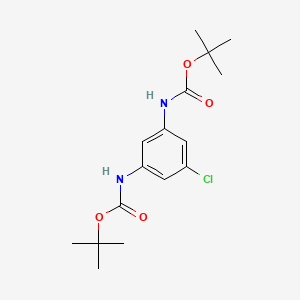 molecular formula C16H23ClN2O4 B12938018 Di-tert-butyl (5-chloro-1,3-phenylene)dicarbamate 
