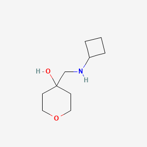 molecular formula C10H19NO2 B12938041 4-((Cyclobutylamino)methyl)tetrahydro-2H-pyran-4-ol 