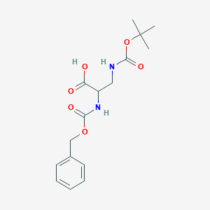B129381 2-(((Benzyloxy)carbonyl)amino)-3-((tert-butoxycarbonyl)amino)propanoic acid CAS No. 159002-15-0