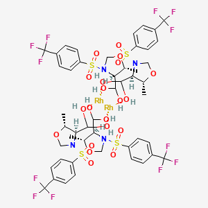 molecular formula C48H56F12N4O20Rh2S4 B12938122 Rh2(4S,5R-MTFSO)4 