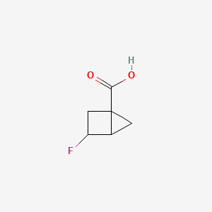 molecular formula C6H7FO2 B12938155 3-Fluorobicyclo[2.1.0]pentane-1-carboxylic acid 