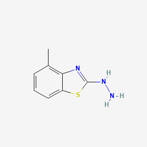 molecular formula C8H9N3S B1293816 2-Hydrazinyl-4-methylbenzo[d]thiazole CAS No. 20174-68-9