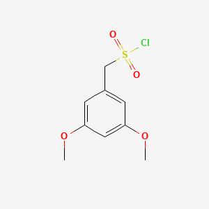 molecular formula C9H11ClO4S B12938190 (3,5-Dimethoxyphenyl)methanesulfonyl chloride 