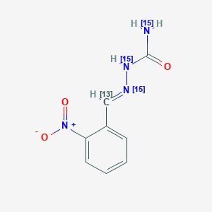 molecular formula C8H8N4O3 B12938222 2-NP-Sca-13C,15N3 