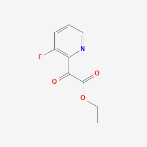 molecular formula C9H8FNO3 B12938238 Ethyl 2-(3-fluoropyridin-2-yl)-2-oxoacetate 
