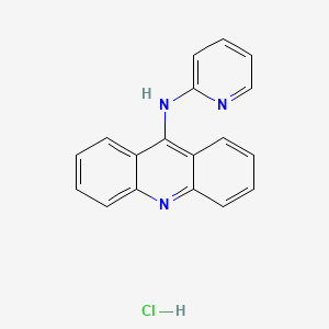 molecular formula C18H14ClN3 B12938285 N-(Pyridin-2-yl)acridin-9-amine hydrochloride CAS No. 75775-71-2