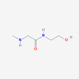 molecular formula C5H12N2O2 B12938292 N-(2-hydroxyethyl)-2-(methylamino)acetamide CAS No. 357277-74-8