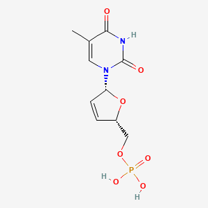 molecular formula C10H13N2O7P B12938307 Stavudine monophosphate CAS No. 27646-59-9