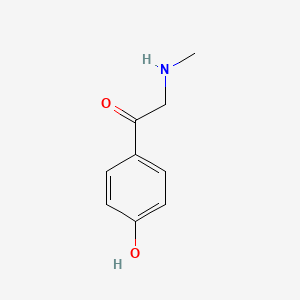 B1293831 1-(4-Hydroxyphenyl)-2-(methylamino)ethan-1-one CAS No. 21213-89-8