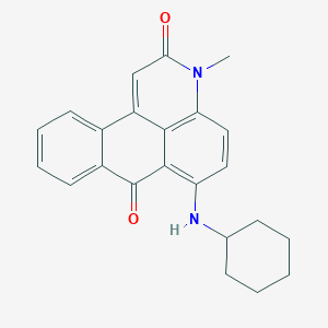molecular formula C23H22N2O2 B1293832 6-(Cyclohexylamino)-3-methyl-3H-dibenz(f,ij)isoquinoline-2,7-dione CAS No. 21295-57-8
