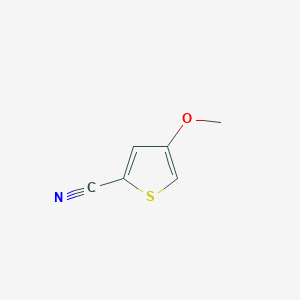 molecular formula C6H5NOS B12938322 4-Methoxythiophene-2-carbonitrile 
