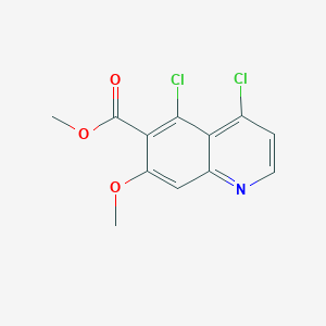 molecular formula C12H9Cl2NO3 B12938362 Methyl 4,5-dichloro-7-methoxyquinoline-6-carboxylate 