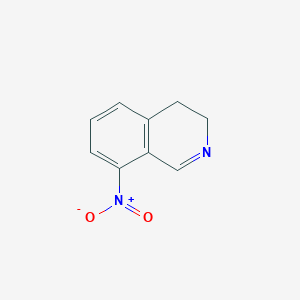 molecular formula C9H8N2O2 B12938463 8-Nitro-3,4-dihydroisoquinoline 