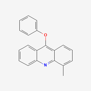 molecular formula C20H15NO B12938464 4-Methyl-9-phenoxyacridine CAS No. 61078-25-9