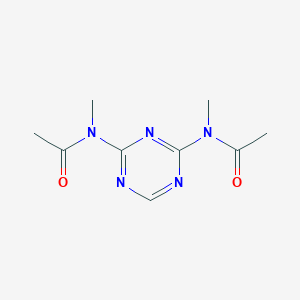 molecular formula C9H13N5O2 B12938548 N,N'-(1,3,5-Triazine-2,4-diyl)bis(N-methylacetamide) CAS No. 111829-52-8