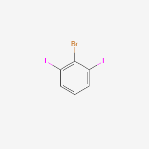 molecular formula C6H3BrI2 B12938561 2-Bromo-1,3-diiodobenzene 