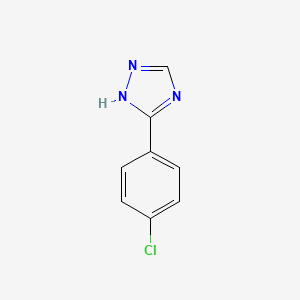 molecular formula C8H6ClN3 B1293859 1H-1,2,4-Triazole, 3-(4-chlorophenyl)- CAS No. 23195-59-7