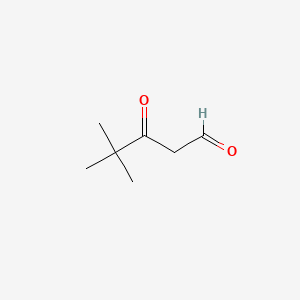 molecular formula C7H12O2 B1293862 4,4-Dimethyl-3-oxo-pentanal CAS No. 23459-13-4