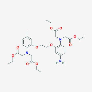 molecular formula C31H43N3O10 B12938629 Diethyl 2,2'-((4-amino-2-(2-(2-(bis(2-ethoxy-2-oxoethyl)amino)-5-methylphenoxy)ethoxy)phenyl)azanediyl)diacetate 