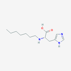 molecular formula C13H23N3O2 B12938639 N-Heptyl-L-histidine CAS No. 58813-20-0