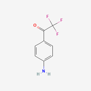 molecular formula C8H6F3NO B1293864 1-(4-Aminophenyl)-2,2,2-trifluoro-1-ethanone CAS No. 23516-79-2