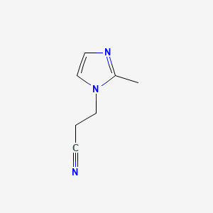 molecular formula C7H9N3 B1293871 1H-Imidazole-1-propanenitrile, 2-methyl- CAS No. 23996-55-6