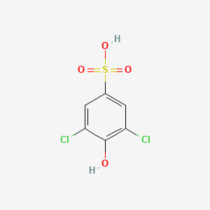 molecular formula C6H4Cl2O4S B1293886 3,5-Dichloro-4-hydroxybenzenesulfonic acid CAS No. 25319-98-6