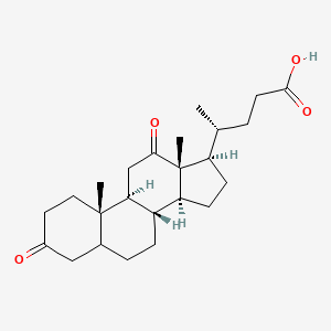 molecular formula C24H36O4 B12938929 3,12-Diketo-5beta-cholanic acid 