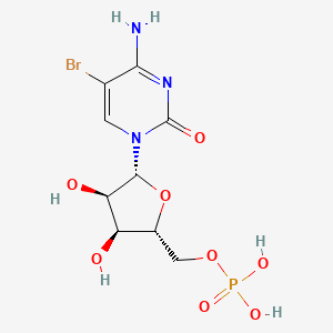 molecular formula C9H13BrN3O8P B12938931 5'-Cytidylic acid, 5-bromo- CAS No. 4181-56-0