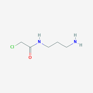molecular formula C5H11ClN2O B12938946 N-(3-Aminopropyl)-2-chloroacetamide CAS No. 89294-24-6
