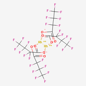molecular formula C16F28O8Rh2 B12939058 Rhodium(II) heptafluorobutryate dimer 