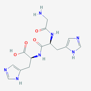 molecular formula C14H19N7O4 B12939072 Gly-His-His 