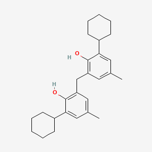 molecular formula C27H36O2 B1293923 2,2'-Methylenebis(6-cyclohexyl-p-cresol) CAS No. 4066-02-8