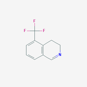 molecular formula C10H8F3N B12939253 Isoquinoline, 3,4-dihydro-5-(trifluoromethyl)- 