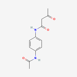 molecular formula C12H14N2O3 B1293926 Butanamide, N-[4-(acetylamino)phenyl]-3-oxo- CAS No. 4433-78-7