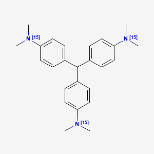 molecular formula C25H31N3 B12939280 Leucocrystal violet-15n3 