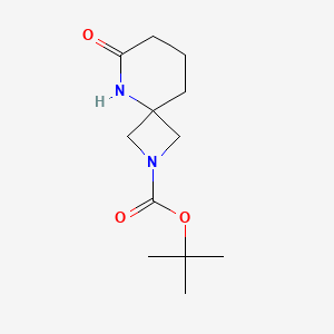 molecular formula C12H20N2O3 B12939317 tert-Butyl 6-oxo-2,5-diazaspiro[3.5]nonane-2-carboxylate 