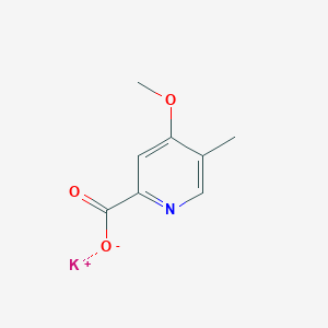 molecular formula C8H8KNO3 B12939340 Potassium 4-methoxy-5-methylpicolinate 