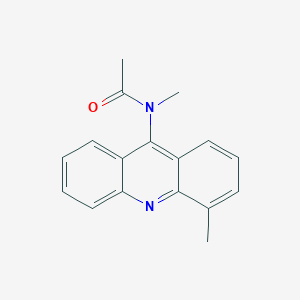 molecular formula C17H16N2O B12939354 N-Methyl-N-(4-methylacridin-9-YL)acetamide CAS No. 61981-69-9