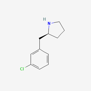 molecular formula C11H14ClN B12939472 (S)-2-(3-Chlorobenzyl)pyrrolidine 