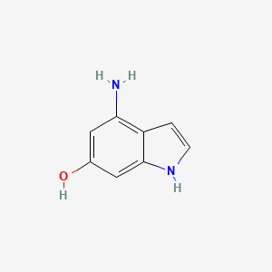 molecular formula C8H8N2O B12939631 4-amino-1H-indol-6-ol 